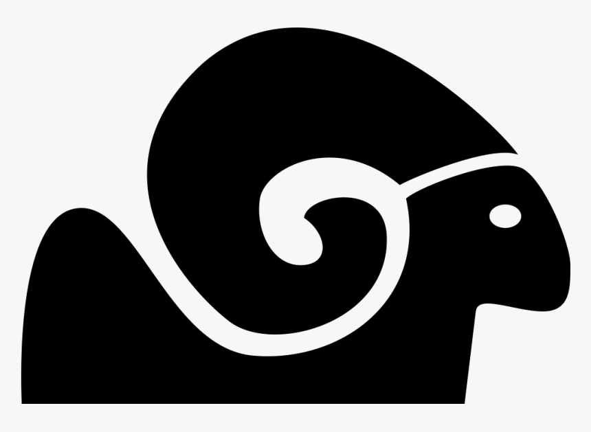 Capricorn Symbol With Big Horn - Illustration, HD Png Download