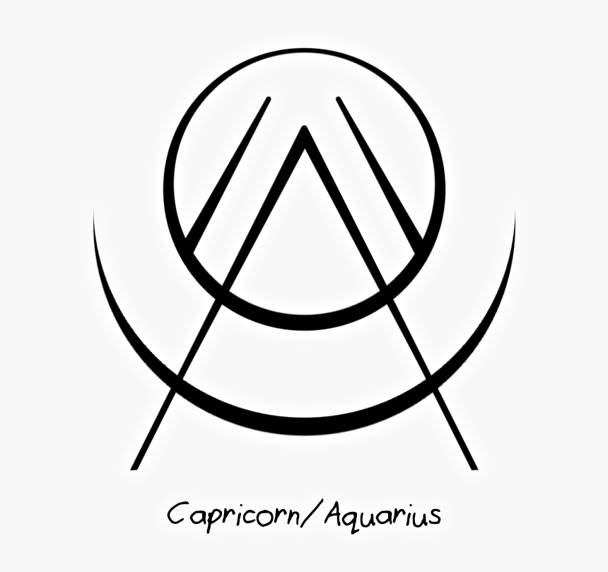 Transparent Aquarius Symbol Png - Aquarius Tattoo Transparent Background, Png Download