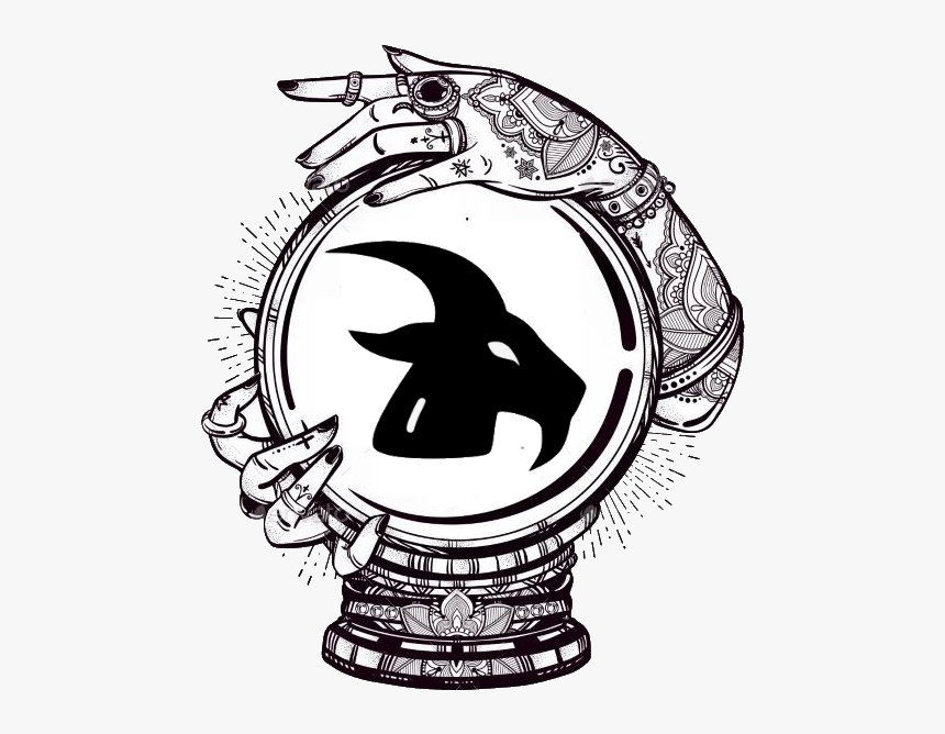 Crystal Ball Gypsy Tattoo, HD Png Download