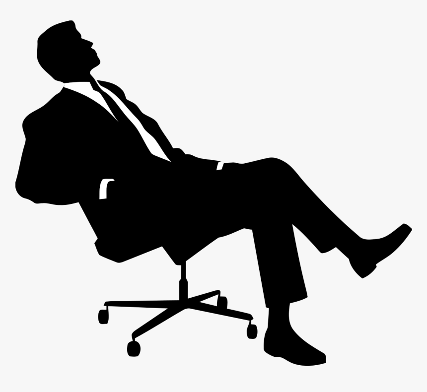 Sitting Man Png - Ceo Clipart Black And White, Transparent Png