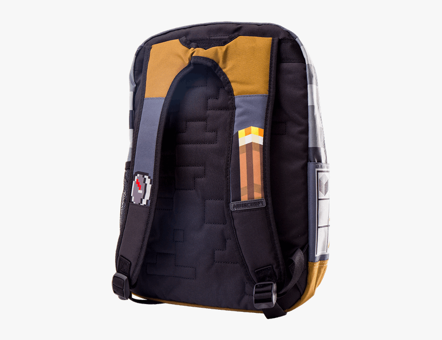 Minecraft Pickaxe Adventure Grey Backpack Eb Games, HD Png Download