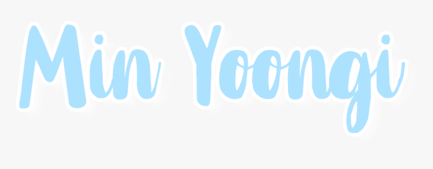 #yoongi #png #text #name #bts #minyoongi #kpopbts #btssuga, Transparent Png