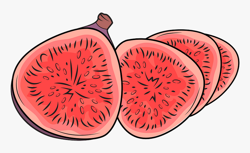 Figs Cut Into Slices Clipart, HD Png Download