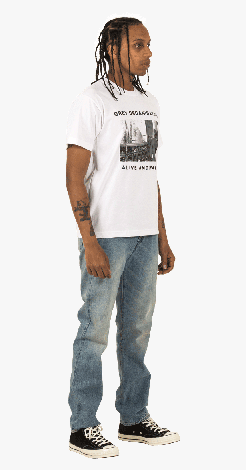 Richardson Mag T Shirts Grey Organization T Shirt White - Standing, HD Png Download