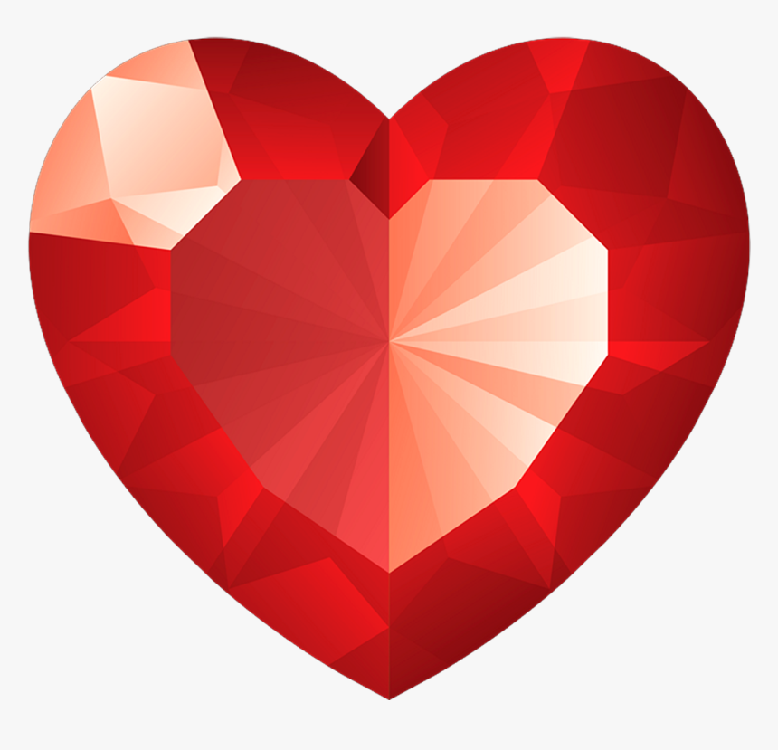 Diamond Heart Red Png Image Twenty - Love Heart Diamond Gif, Transparent Png