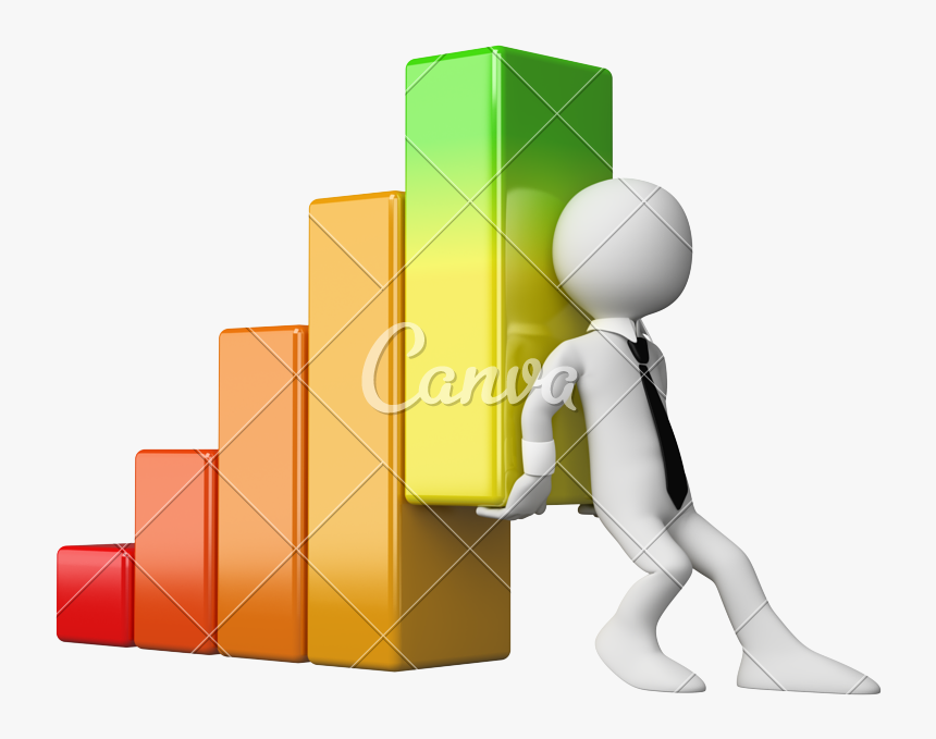 3d Economy Bar Graph - Indicadores En Png, Transparent Png