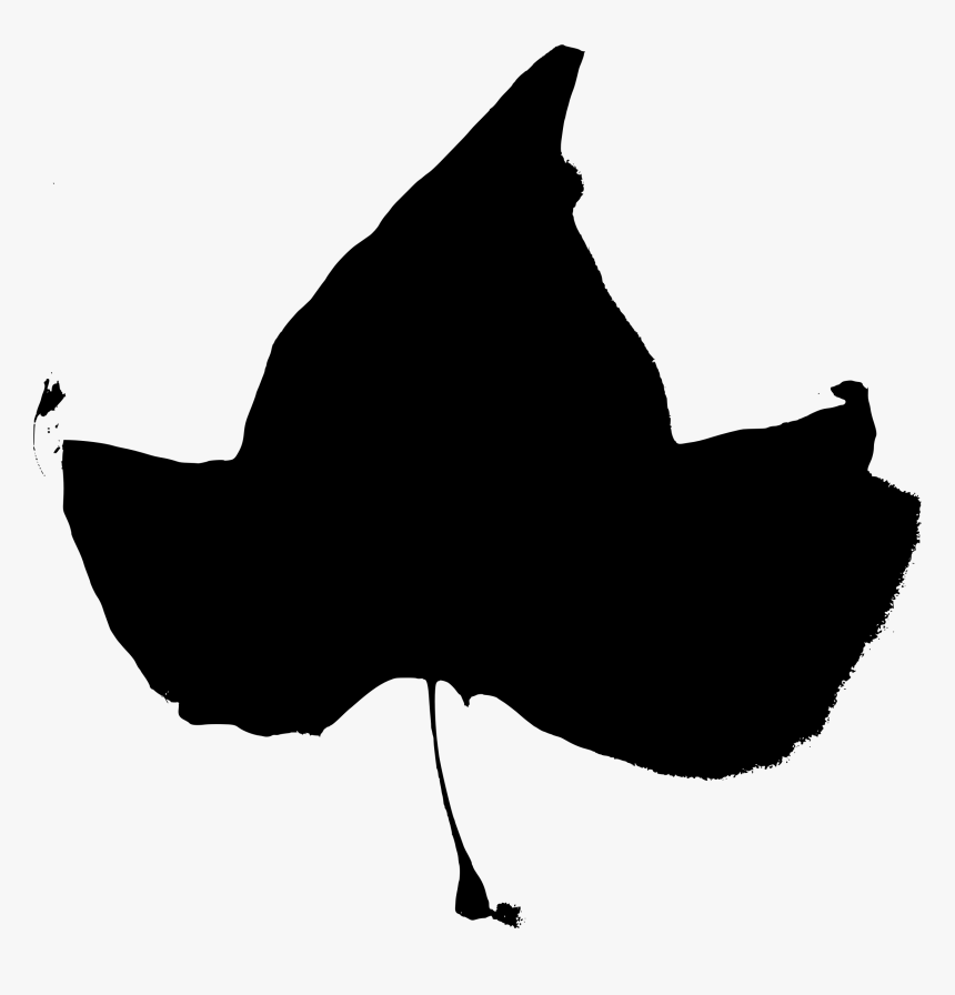 Fall Beijing Leaves Black Stencil 2 Clip Arts - Transparent Ivy Leaf Black, HD Png Download