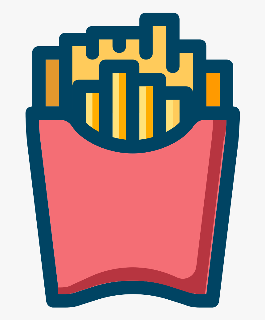 French Fries Potato Chip Hash Browns Frying - Silueta De Papas Fritas Png, Transparent Png
