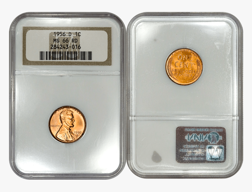 1956-d Lincoln Wheat Cent - Coin, HD Png Download