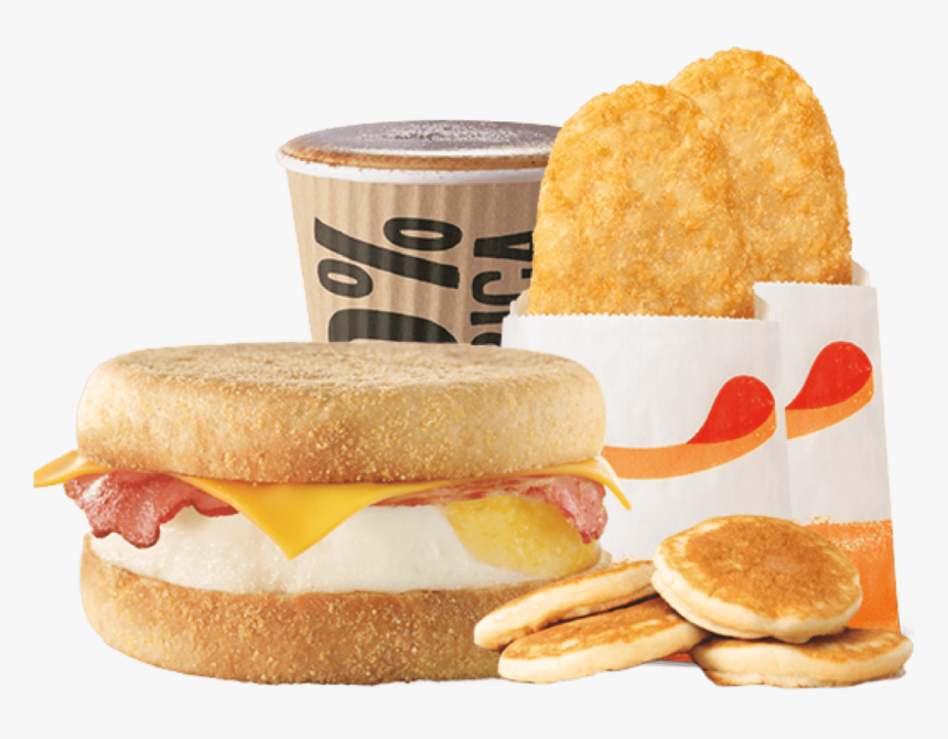 Bacon & Egg Muffin Super Stunner - Double Sausage Egg Mcmuffin Meal, HD Png Download