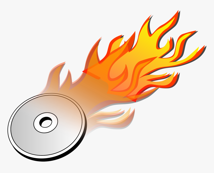 Cd Dvd Burn Clip Arts - Burning Cd Clipart, HD Png Download