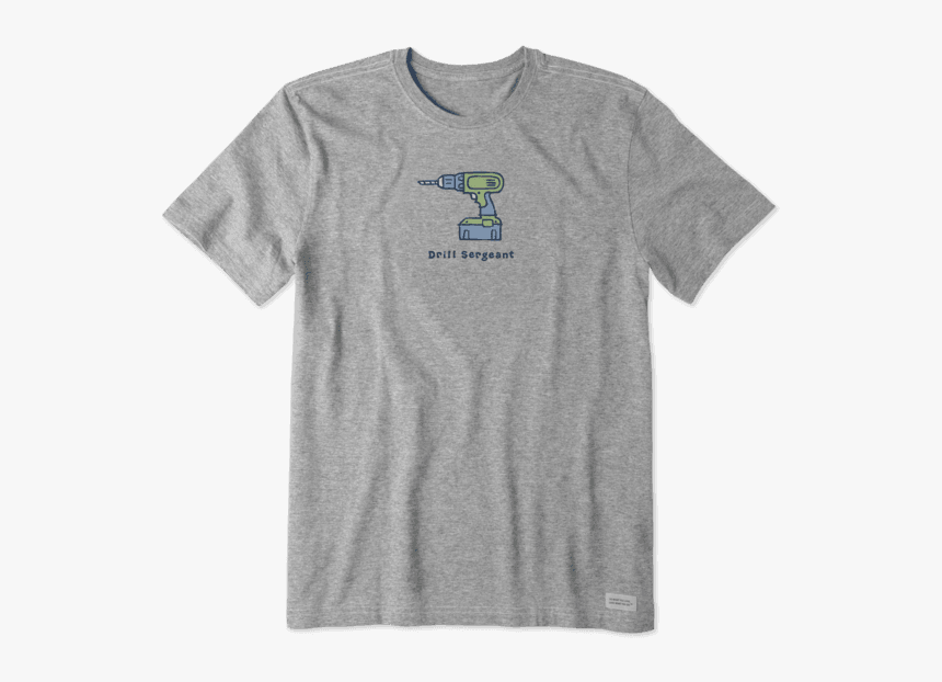 Men S Drill Sergeant Vintage Crusher Tee - Life Is Good Clothes, HD Png Download