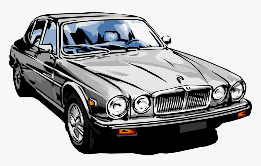 Vector Illustration Of Luxury Jaguar Car Automobile - Vector Illustrator Autos, HD Png Download