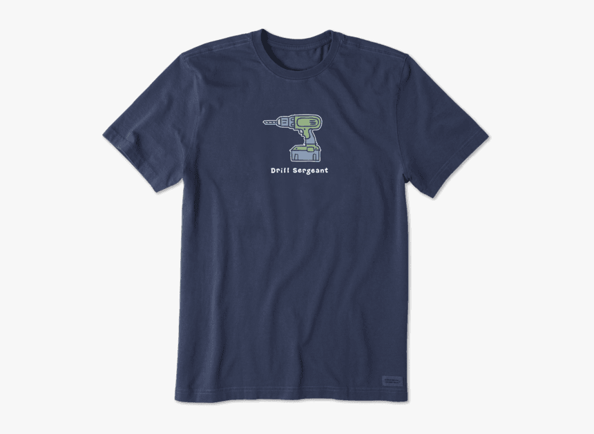 Men S Drill Sergeant Vintage Crusher Tee - Life Is Good Tshirts Back, HD Png Download