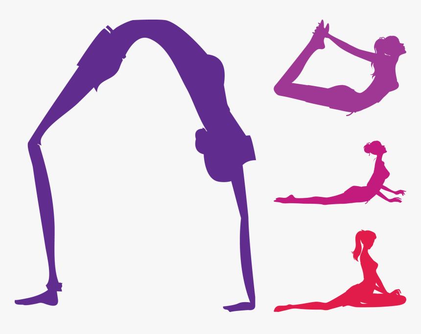 Yoga Silhouette Royalty-free Clip Art - Yoga, HD Png Download