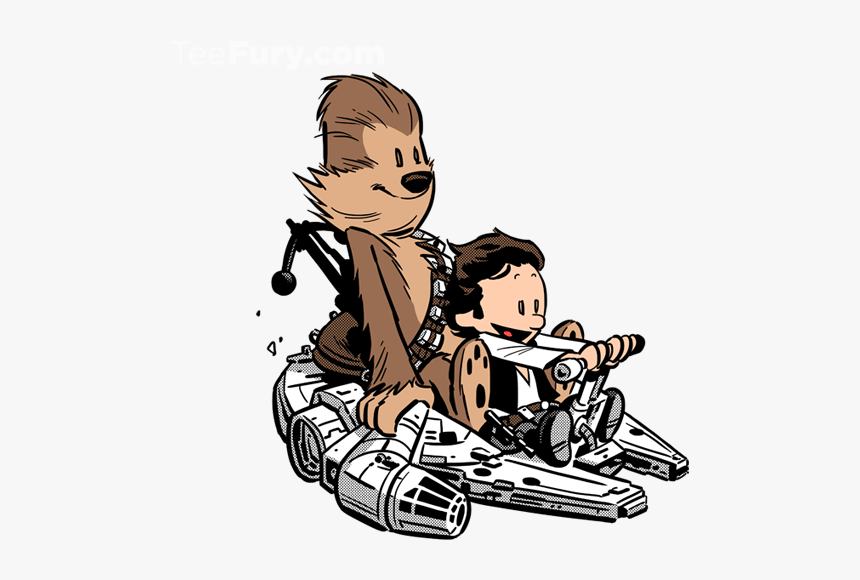 Calvin And Hobbes Han Solo And Chewbacca, HD Png Download