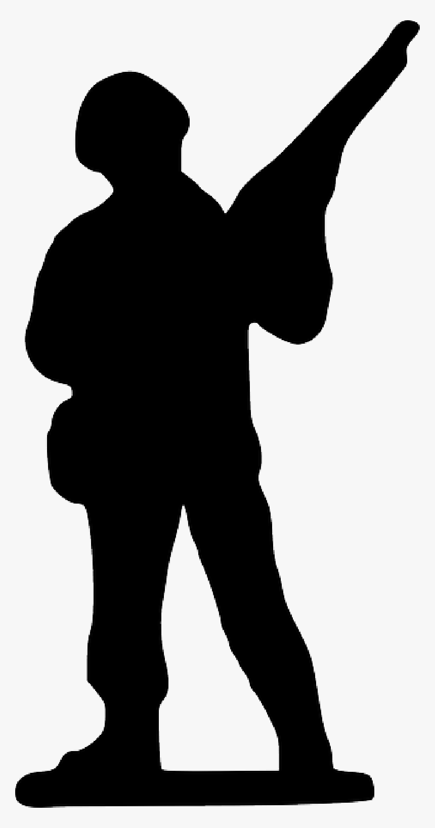 Simple Soldier Clipart Black And White, HD Png Download
