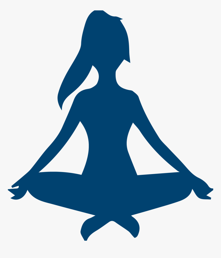 Graphic Royalty Free Burns Lake Municipal Office Water - Blue Silhouette Of Yoga Pose, HD Png Download