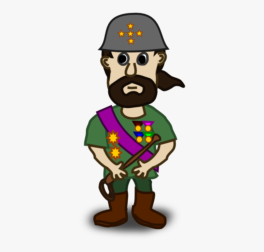 Clipart - Comic Characters - General - Army General Clipart, HD Png Download