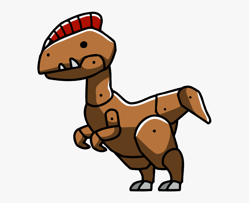 Scribblenauts Dilophosaurus - Scribblenauts Unlimited Dinosaurs Dilophosaurus, HD Png Download