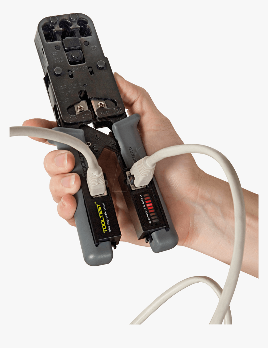 Tooltest Htc 0022, Cable Tester And Crimping Tool Hobbes - Crimping Tool Tester, HD Png Download