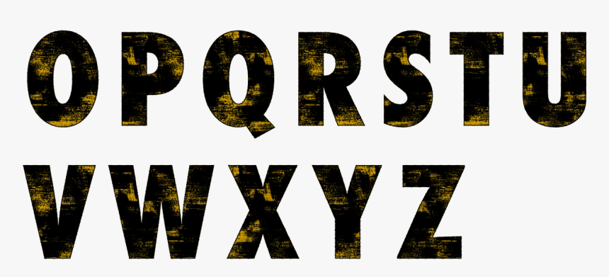 Alphabet Texture Grunge Free Picture - ตัว อักษร สี ทอง Az Png, Transparent Png