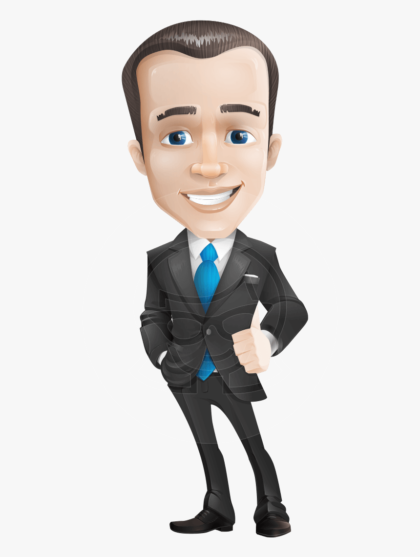 Male Business Cartoon, HD Png Download
