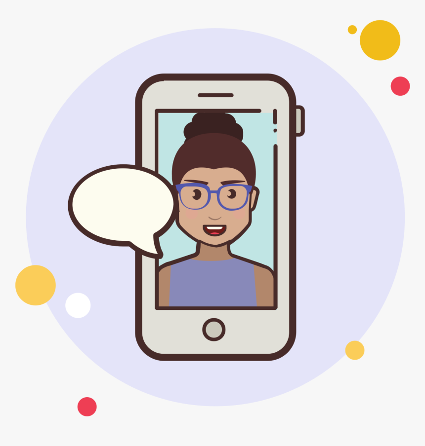 Circle Bubbles Icon - Llamada Telefonica Png, Transparent Png