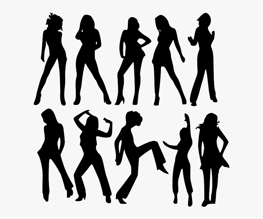 Fashion Models, Models, Fashion, Women, Sexy, Female - Women Silhouette Clip Art, HD Png Download
