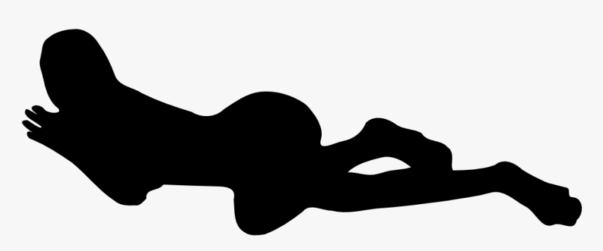 Woman Silhouette 55 Clipart, Vector Clip Art Online, - Human Silhouette Sleeping, HD Png Download
