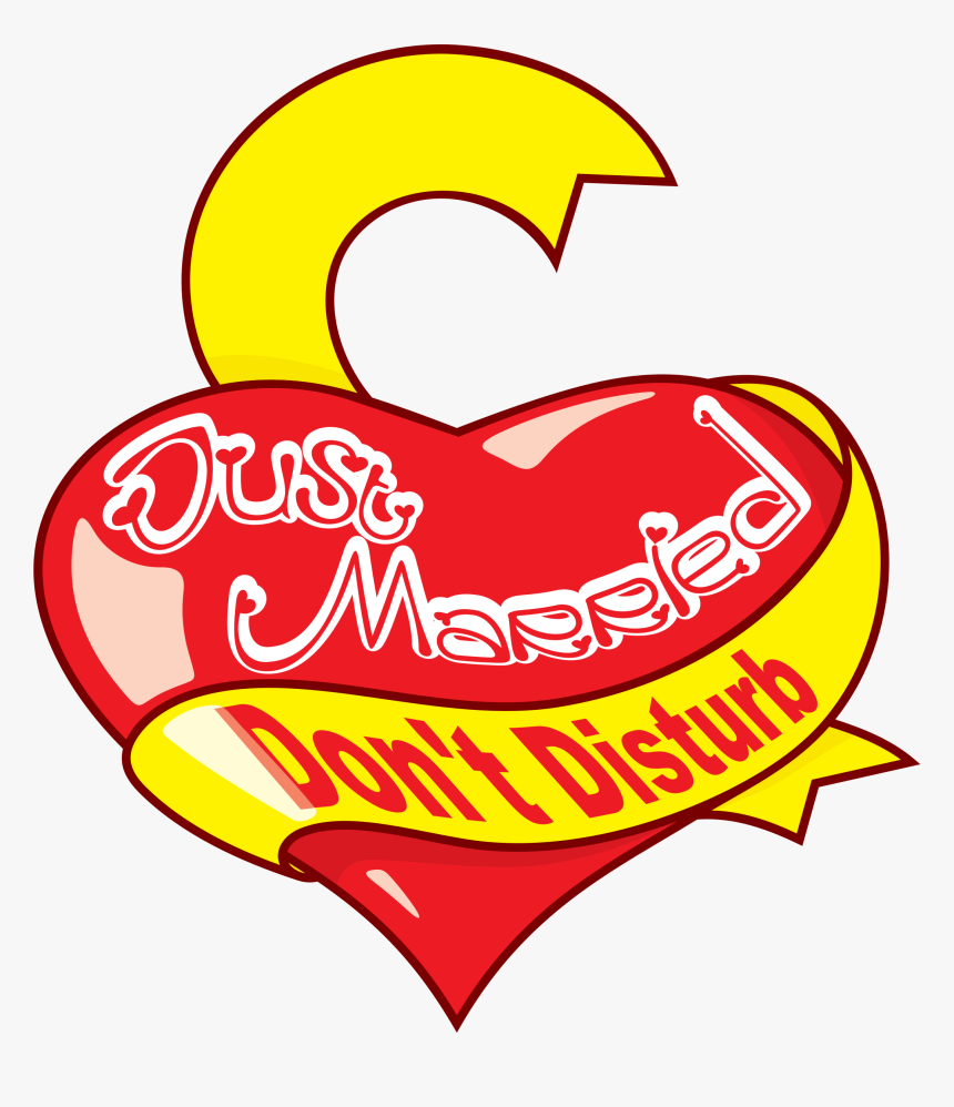 Heart,love,area - Just Married Clipart, HD Png Download