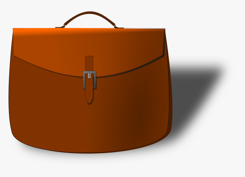 Satchel, Purse, Bag, Briefcase, Leather, Portfolio - Leather Clip Art, HD Png Download