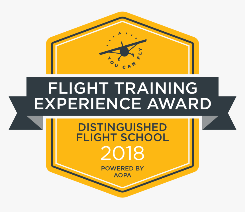2017 Aopa Distinguished Flight School Flight Training - Flight Training, HD Png Download