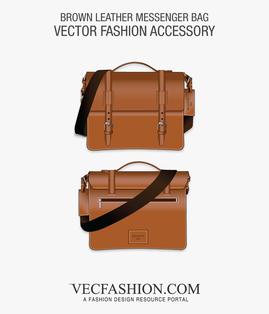 Brown Leather Messenger Bag 
 Class Lazyload Lazyload - Crop Top Shirt Template, HD Png Download