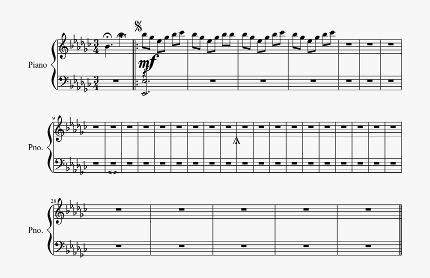Danse Hongroise N 5 Piano, HD Png Download