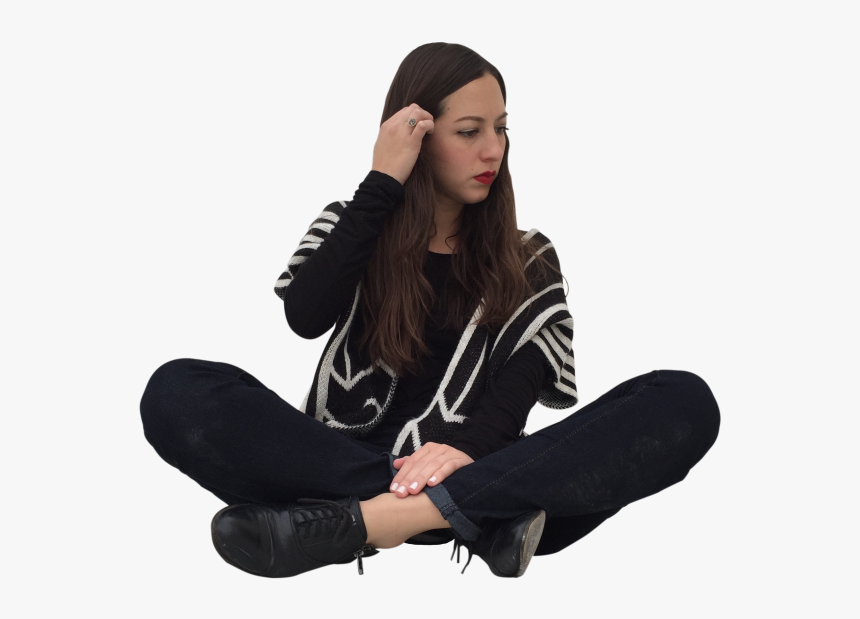 Man Sitting On Floor Png, Transparent Png