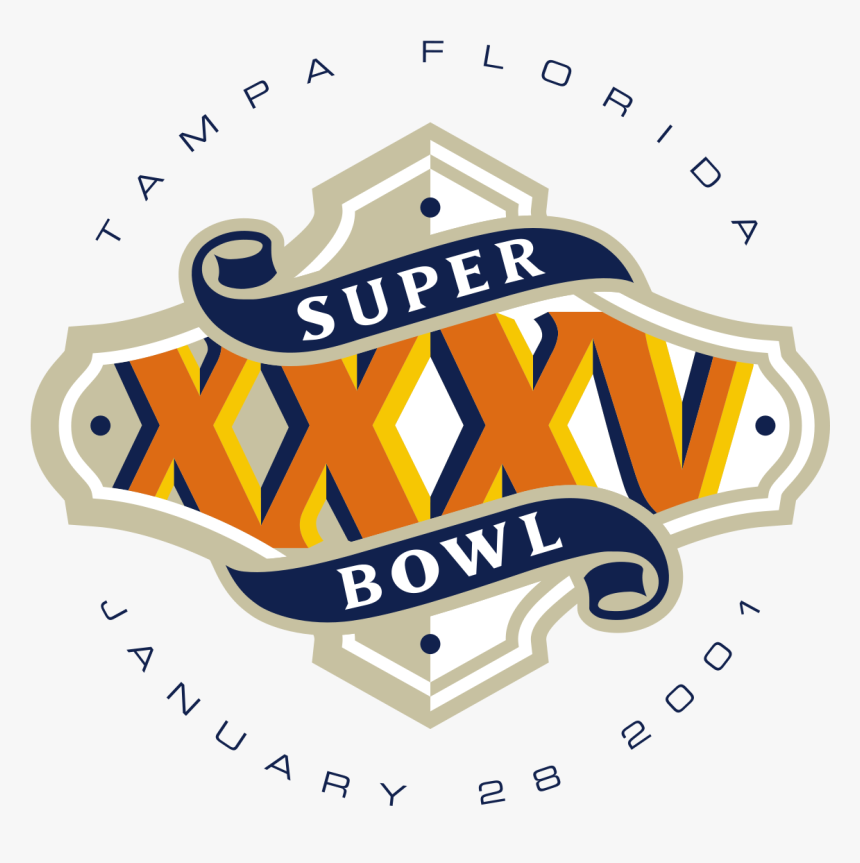 Super Bowl Xxxv Wikipedia - Super Bowl Xxxv Logo, HD Png Download