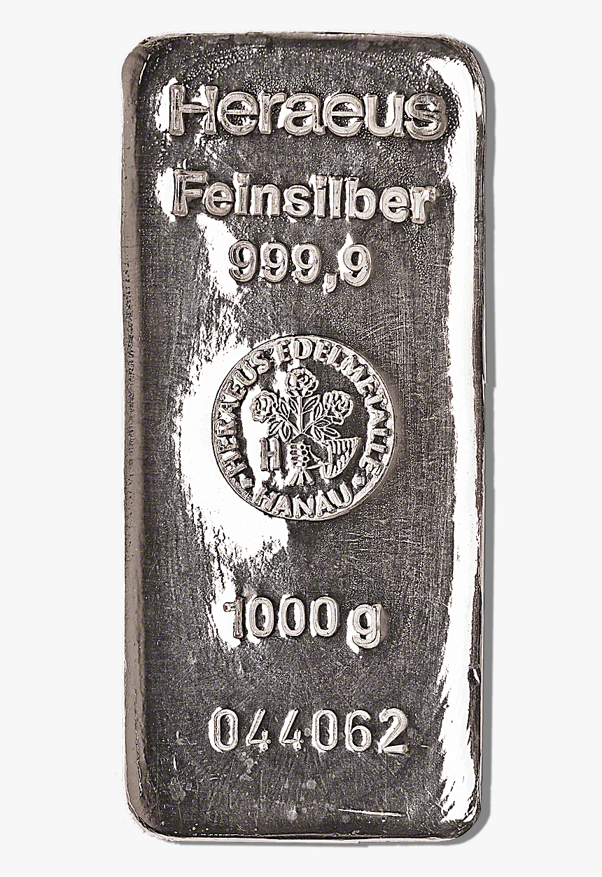 Heraeus Silver Bar - Silver, HD Png Download
