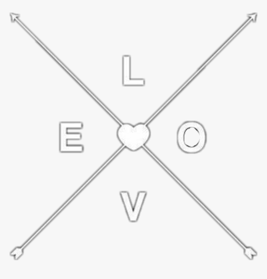 Overlay Blanco Love Corazon Heart Flechas - Wall Clock, HD Png Download