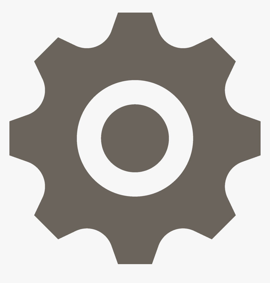Flat Gear Png, Transparent Png