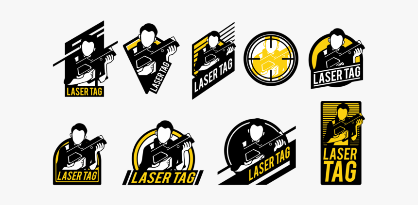 Laser Tag Vektor Etiketten - Lasertag Clipart, HD Png Download