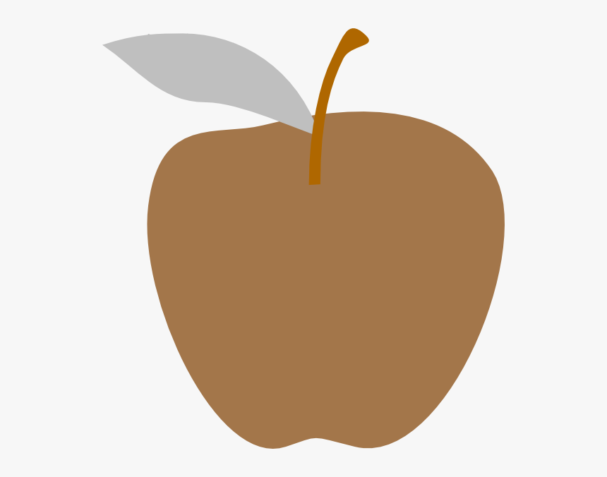 Brown Apple Svg Clip Arts - Brown Apple Clipart, HD Png Download