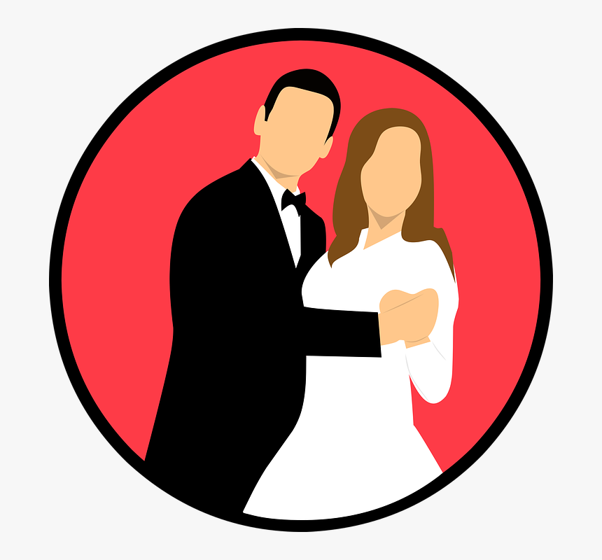 Wedding, Married, Icon, Couple, Bride, Groom, Heart - Minus Sign Clip Art, HD Png Download