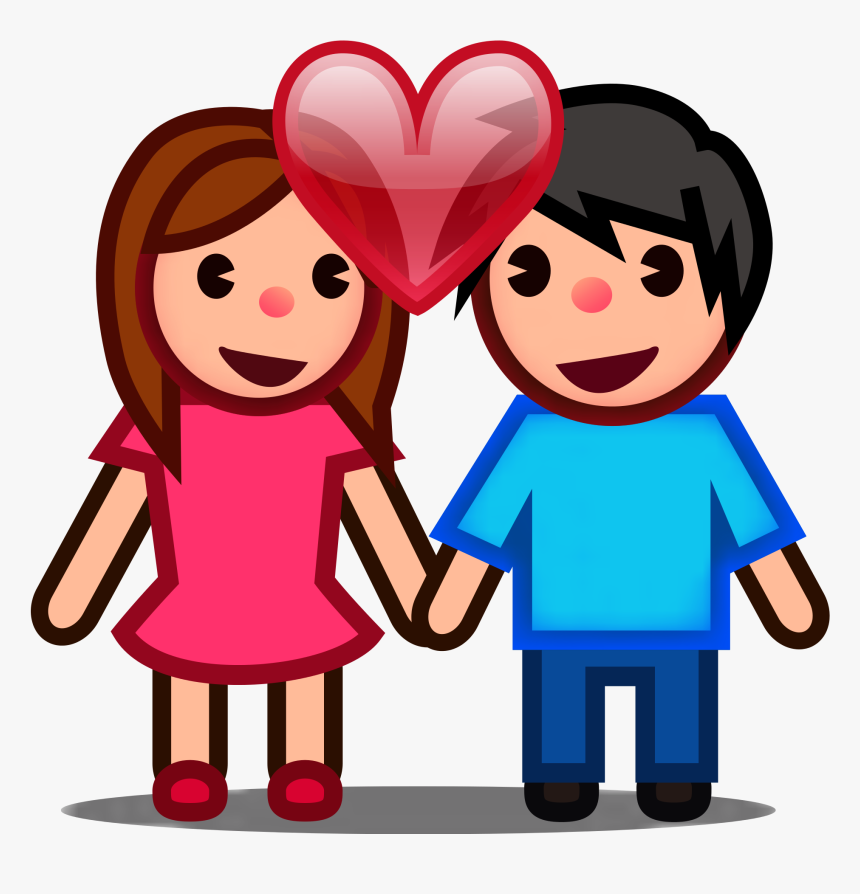 Filepeo Couple In Love - Couple Emoji Png, Transparent Png