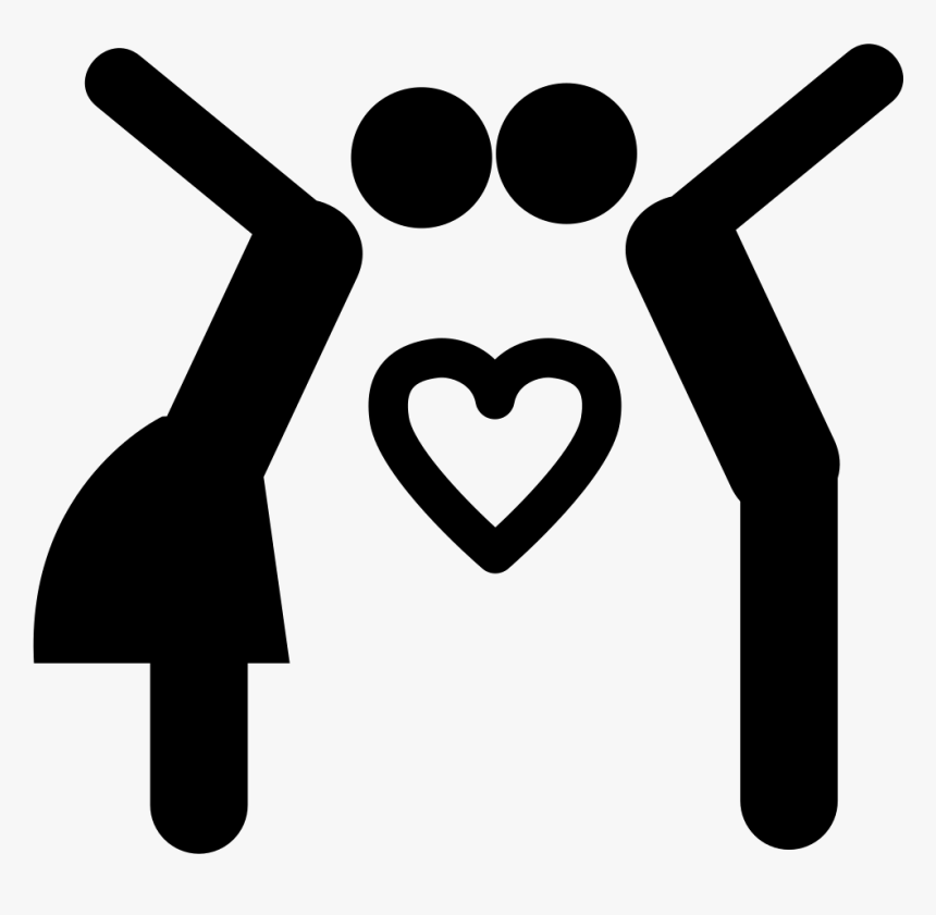 Couple Kissing - People Kissing Icon, HD Png Download
