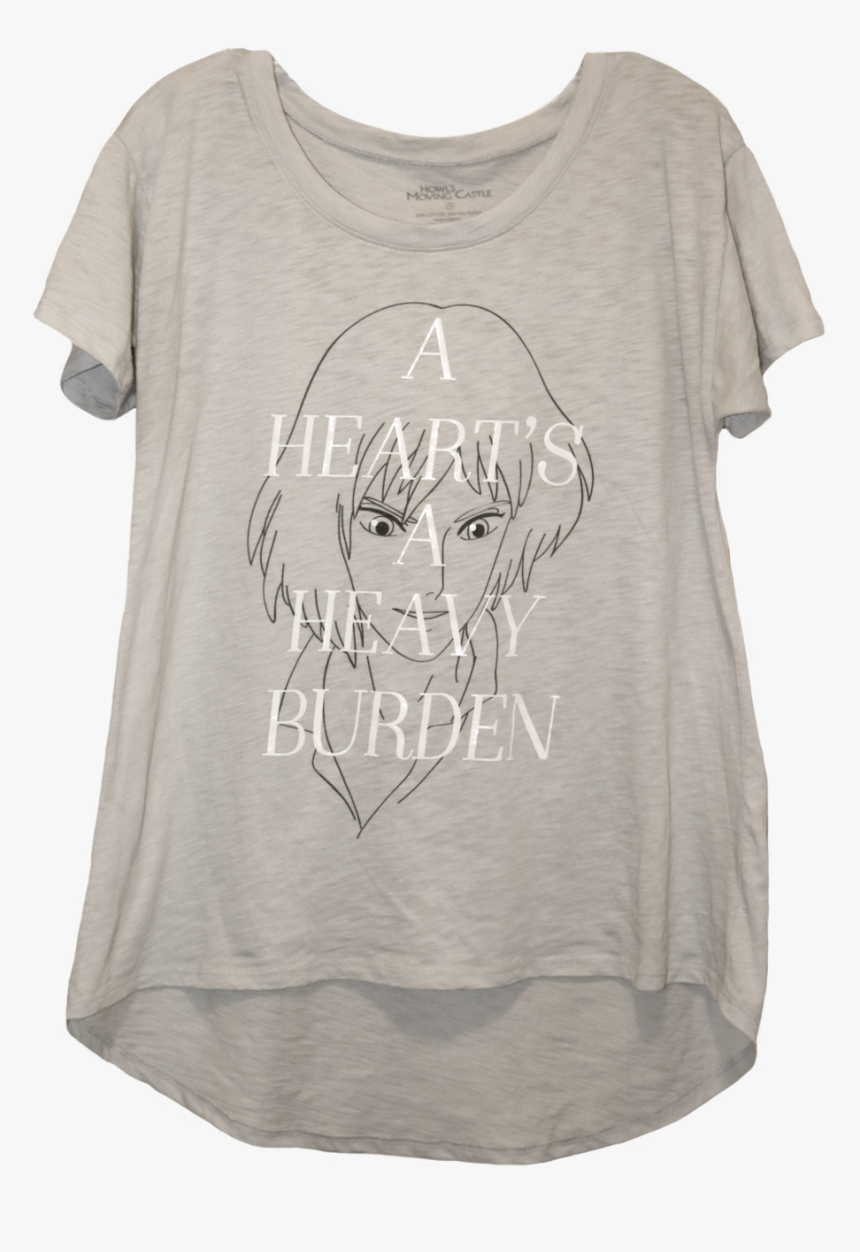 A Shirt With A Line Drawing Of Howl With The Text A - Illustration, HD Png Download