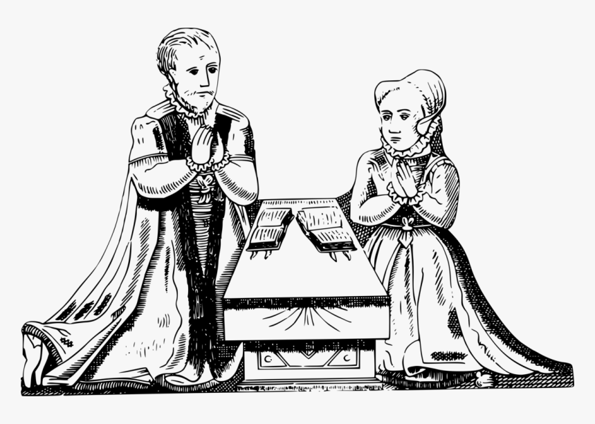 Prayer Praying Hands Woman Drawing Love - Portable Network Graphics, HD Png Download