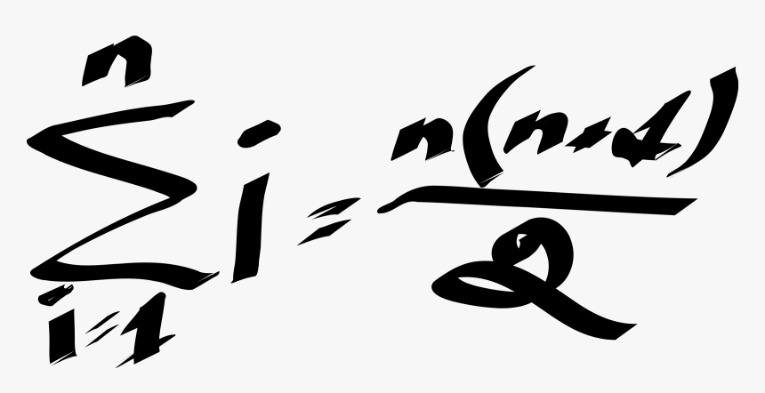 Carl Gauss S Formula To Quickly Add Up All Numbers - Formula De Karl Gauss, HD Png Download