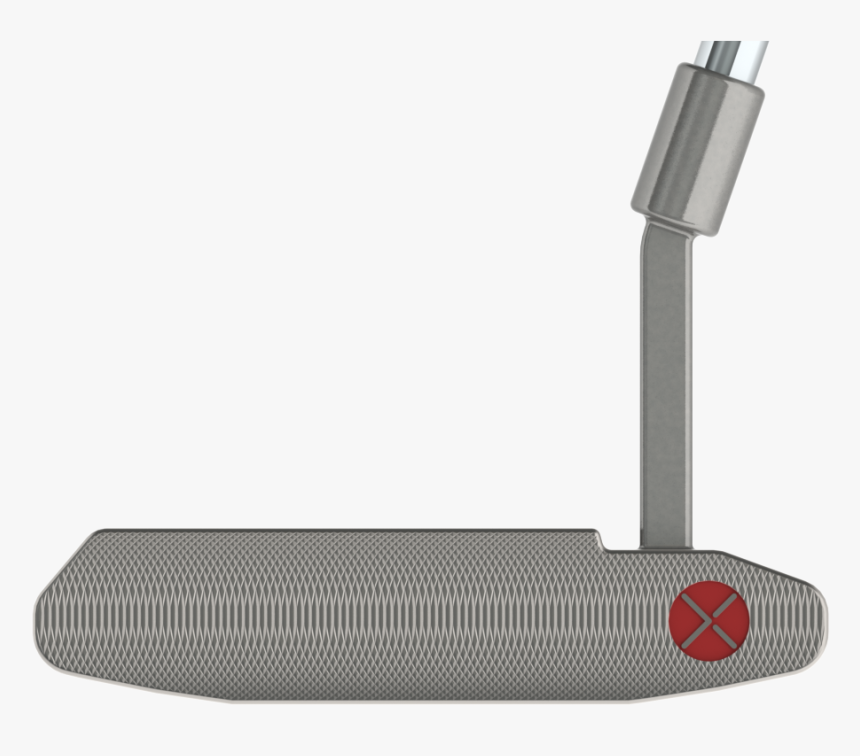 Bg 1 Straight Hosel White Half Pipe Face View - Putter, HD Png Download