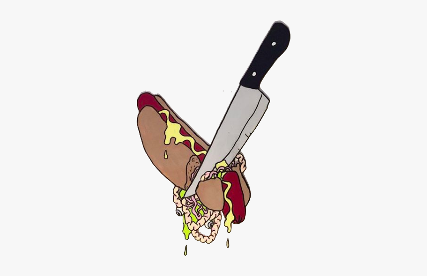 Hot Dog Knife Animation Cel, HD Png Download